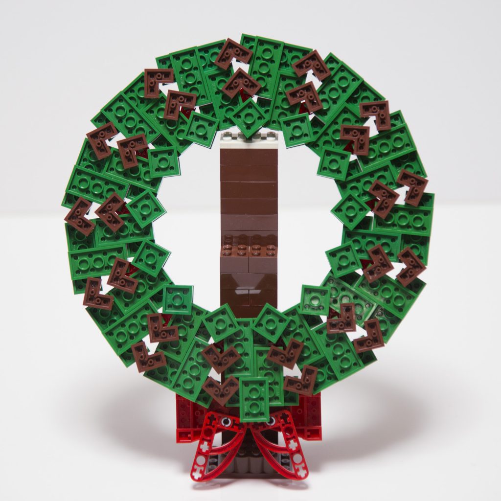 レゴでクリスマスリースを作ってみた 画像鮮明化技術のlisr 株式会社 ロジック アンド デザイン